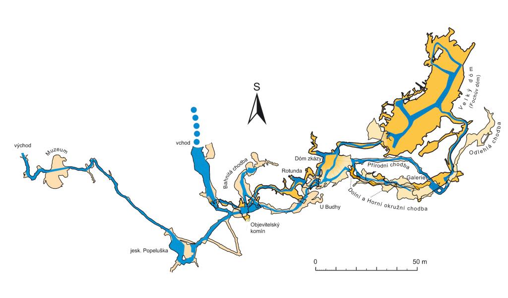 Jeskyně Balcarka - mapa
