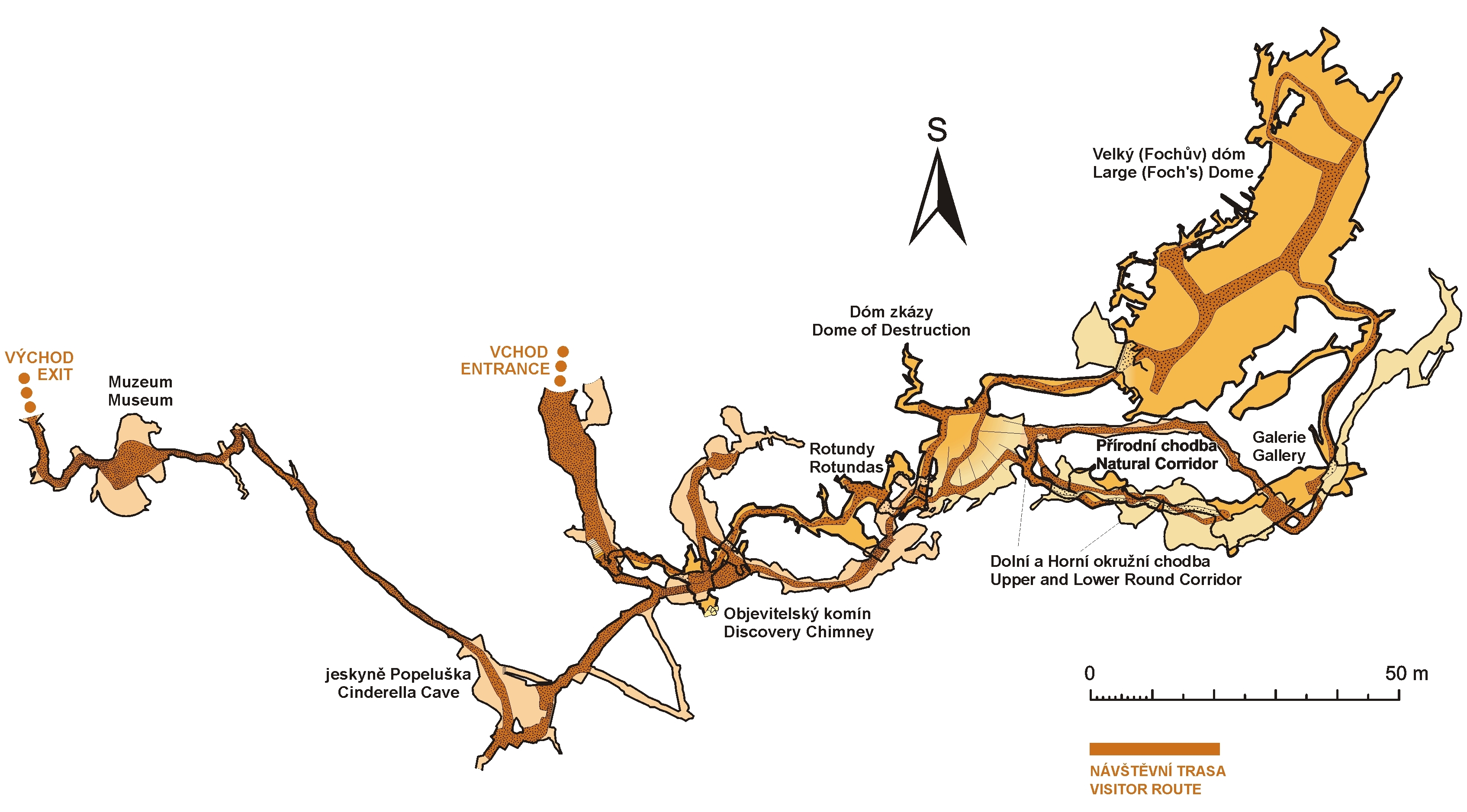 Jeskyně Balcarka - map