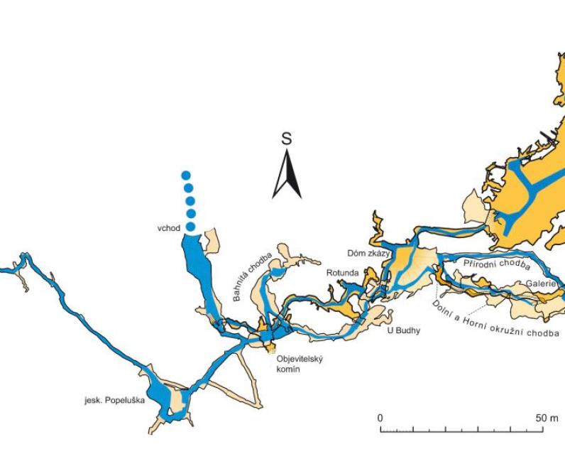 Mapa prohlídkové trasy